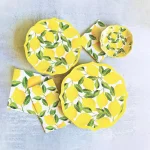 Sugar Plum Party SugarPlum Lemons 16-Piece Paper Dinner Plate Set, 10.25 inch Round thumbnail 3
