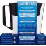 Brita Soho 5-Cup Water Filter Pitcher, BPA-Free, Black thumbnail 7