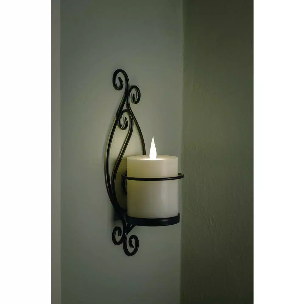 Xodus Innovations 4 in. Ivory Wax Battery Operated LED Flameless Candle with 3D Flame Technology