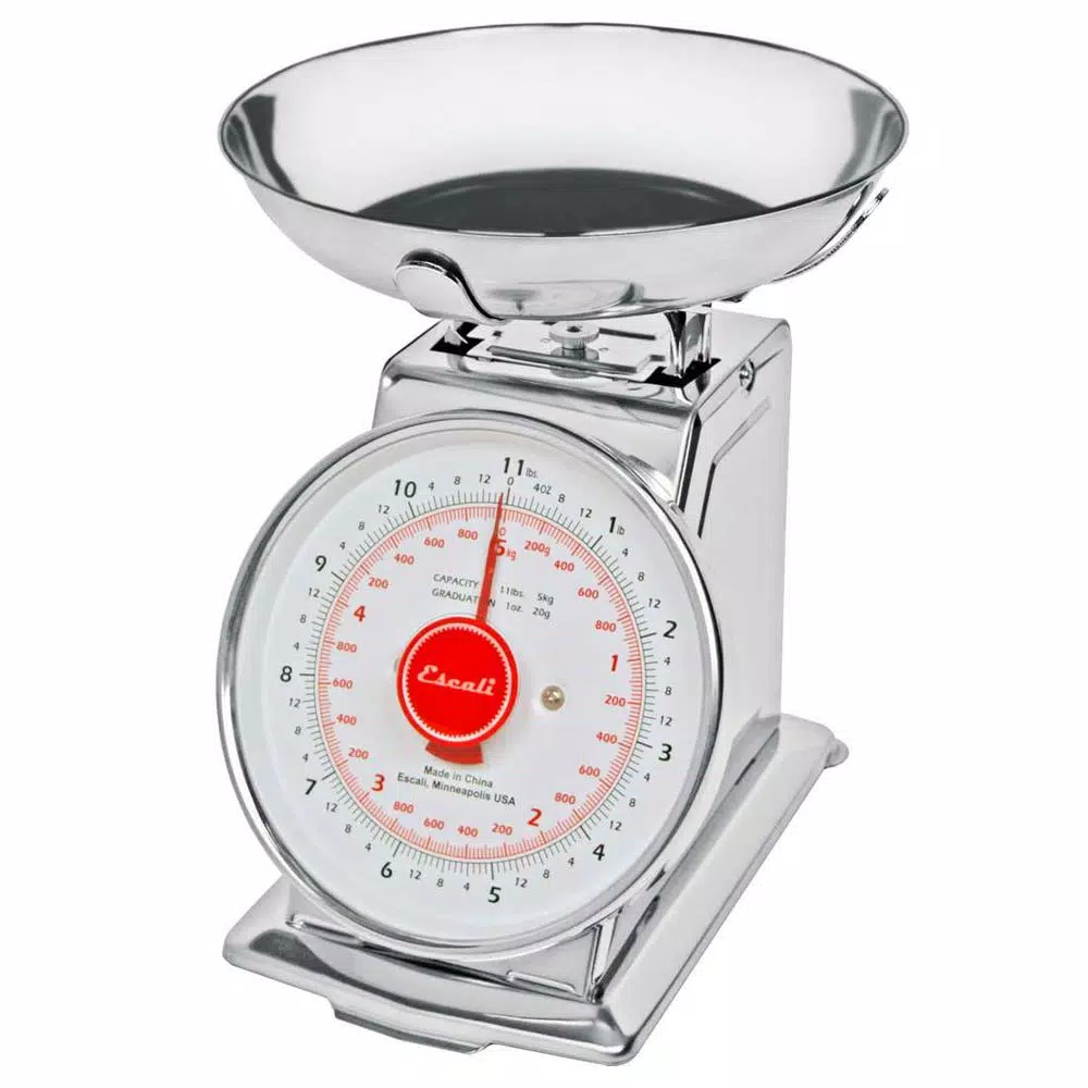 Escali Mercado Analog Food Scale with Stainless Steel Bowl