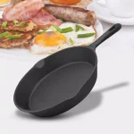 ExcelSteel 7 in. Cast Iron Skillet, Black Heavy Duty Non-Stick Pan thumbnail 5