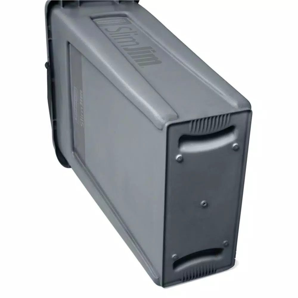 Rubbermaid Commercial Products Slim Jim 23 Gallon Gray Vented Resin Trash Can