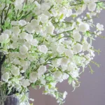 Nearly Natural Giant White Cherry Blossom Silk Floral Arrangement with Cylinder Vase thumbnail 5
