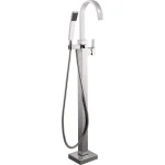 Glacier Bay Farrington Freestanding Floor Mount Tub Faucet with Handheld Handshower, Chrome thumbnail 1