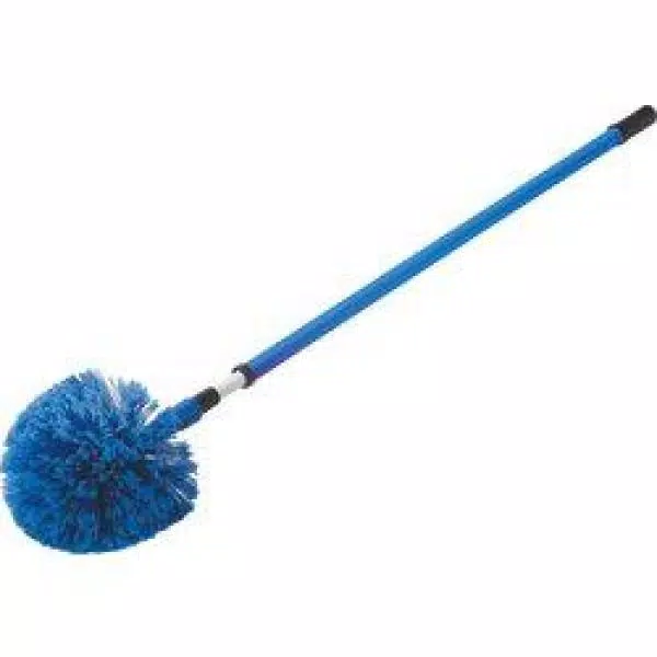 Carlisle Flo-Pac Round Soft-Flagged Synthetic Blue Cobweb Duster, 12-Pack