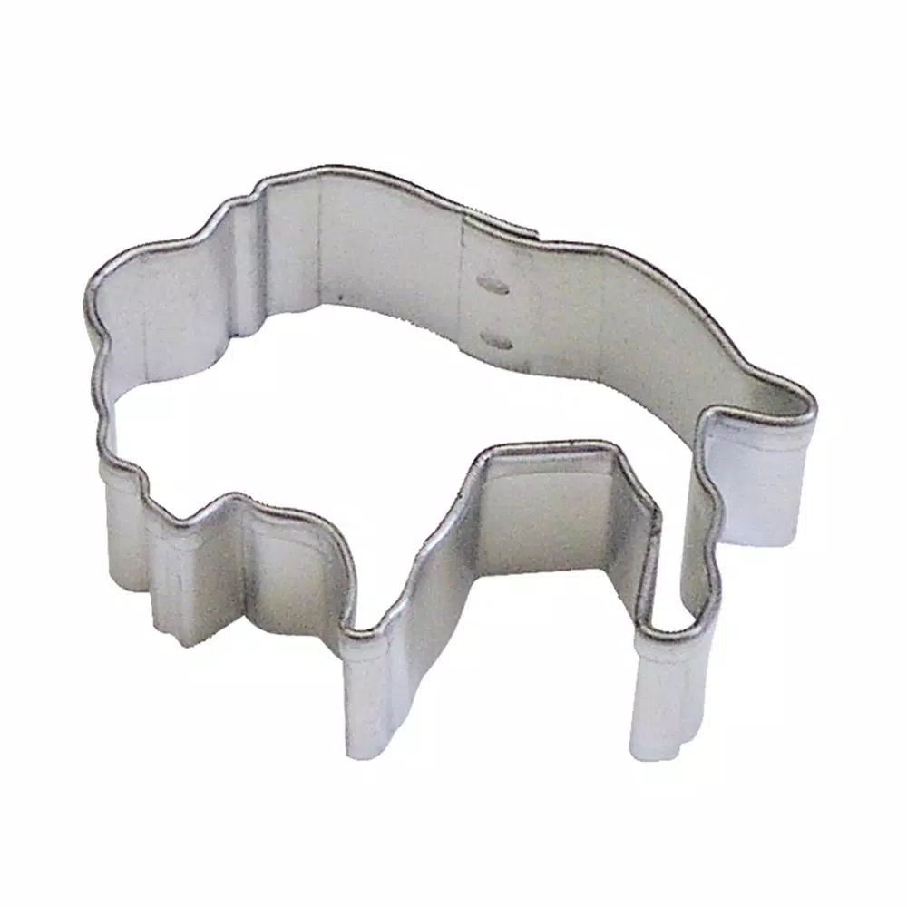CybrTrayd-R&M 12-Piece Mini Buffalo Tinplated Steel Cookie Cutter & Recipe Set