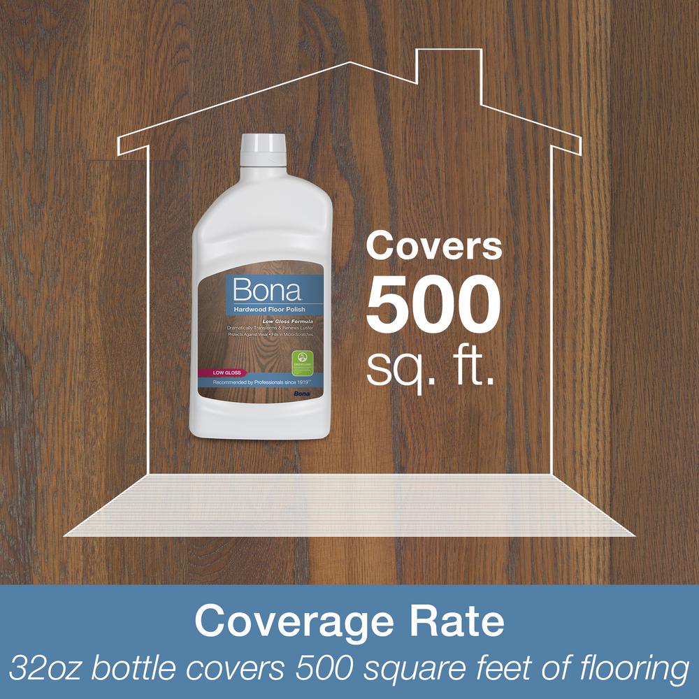 Bona Hardwood Floor Polish, 32 oz. Low-Gloss Protective Finish