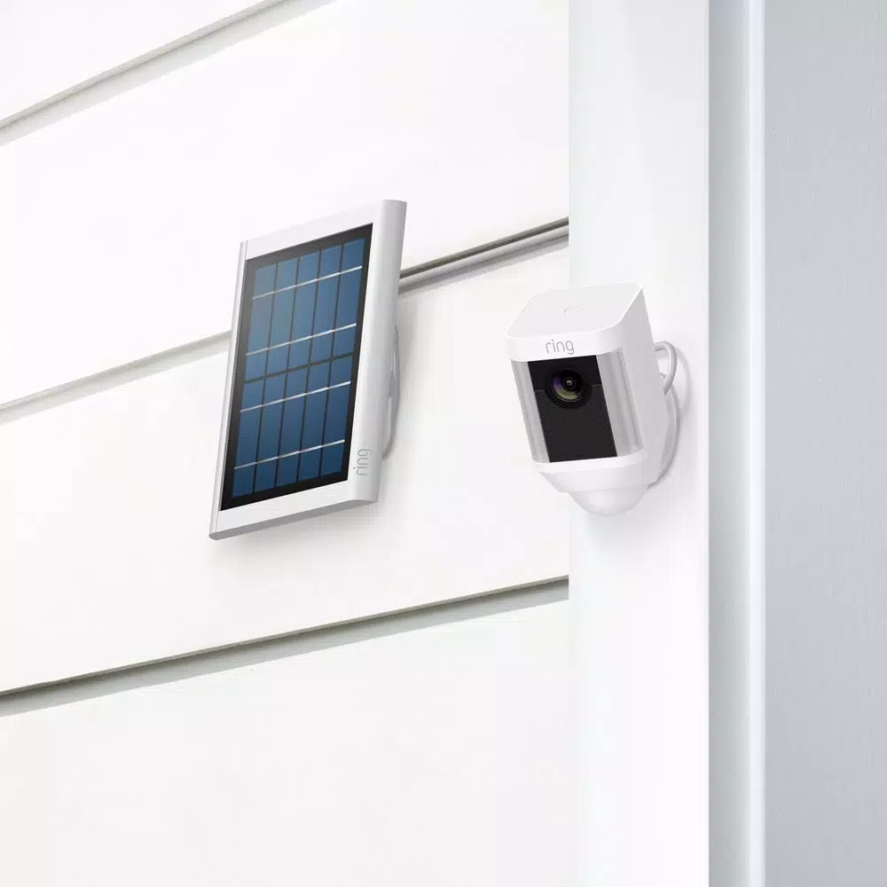 Ring Solar Panel for Spotlight Cam Battery and Stick Up Cam Battery, White