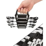 TEKTON 4-Piece Flex-Head Ratcheting Box End Wrench Set, 5/16 in. to 3/4 in. thumbnail 10
