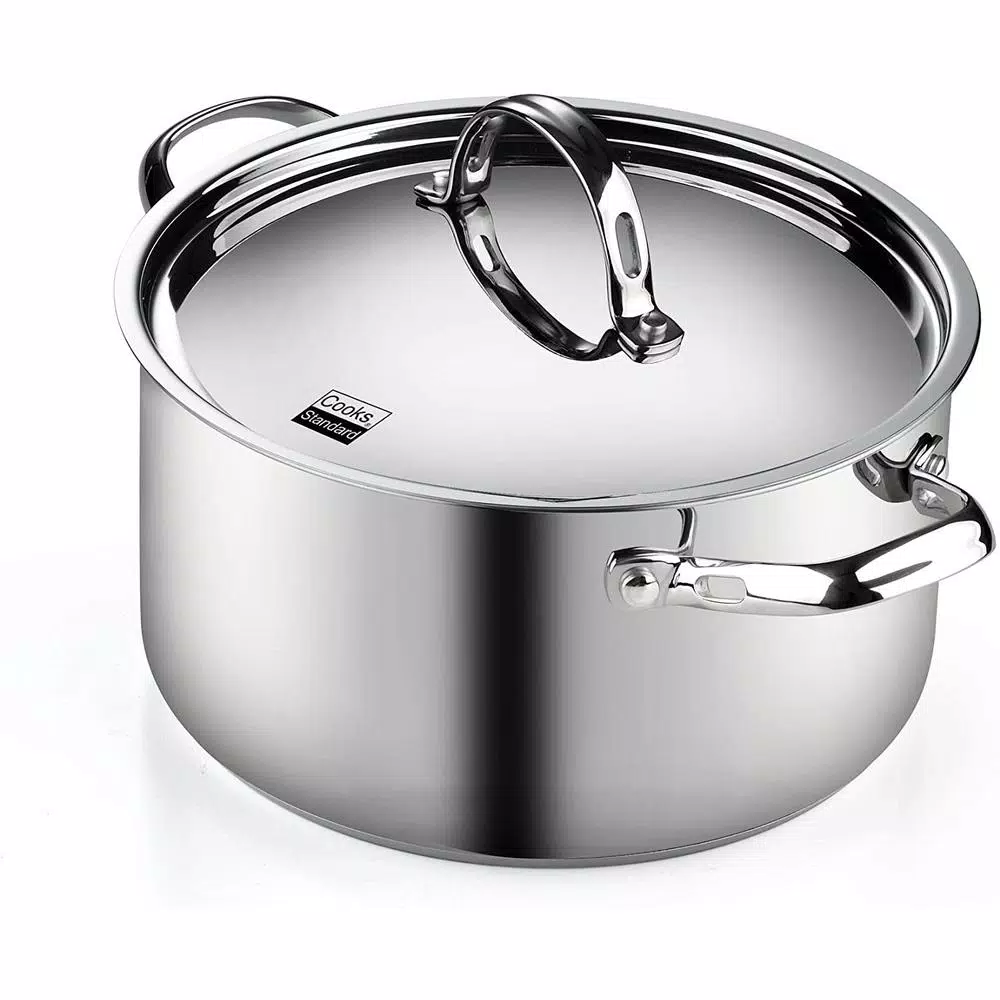 Cooks Standard Classic 10-Piece Stainless Steel Cookware Set with Induction Compatibility