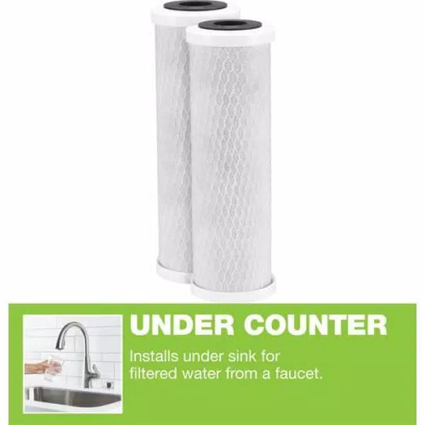 GE Reverse Osmosis Replacement Filter Set, 2-Pack - Compatible with GXRM10GBL, GXRV10, PNRV12