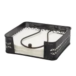 Stonebriar Collection 7 in. Graphite and Rust Metal Napkin Holder with Decorative Cutouts thumbnail 1