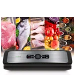 NutriChef Automatic Food Vacuum Sealer with Digital Scale, 1-Touch Operation, Dry and Moist Modes thumbnail 6