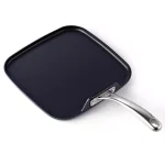 Cooks Standard 11 in. Hard-Anodized Aluminum Nonstick Square Griddle Pan, Black thumbnail 3