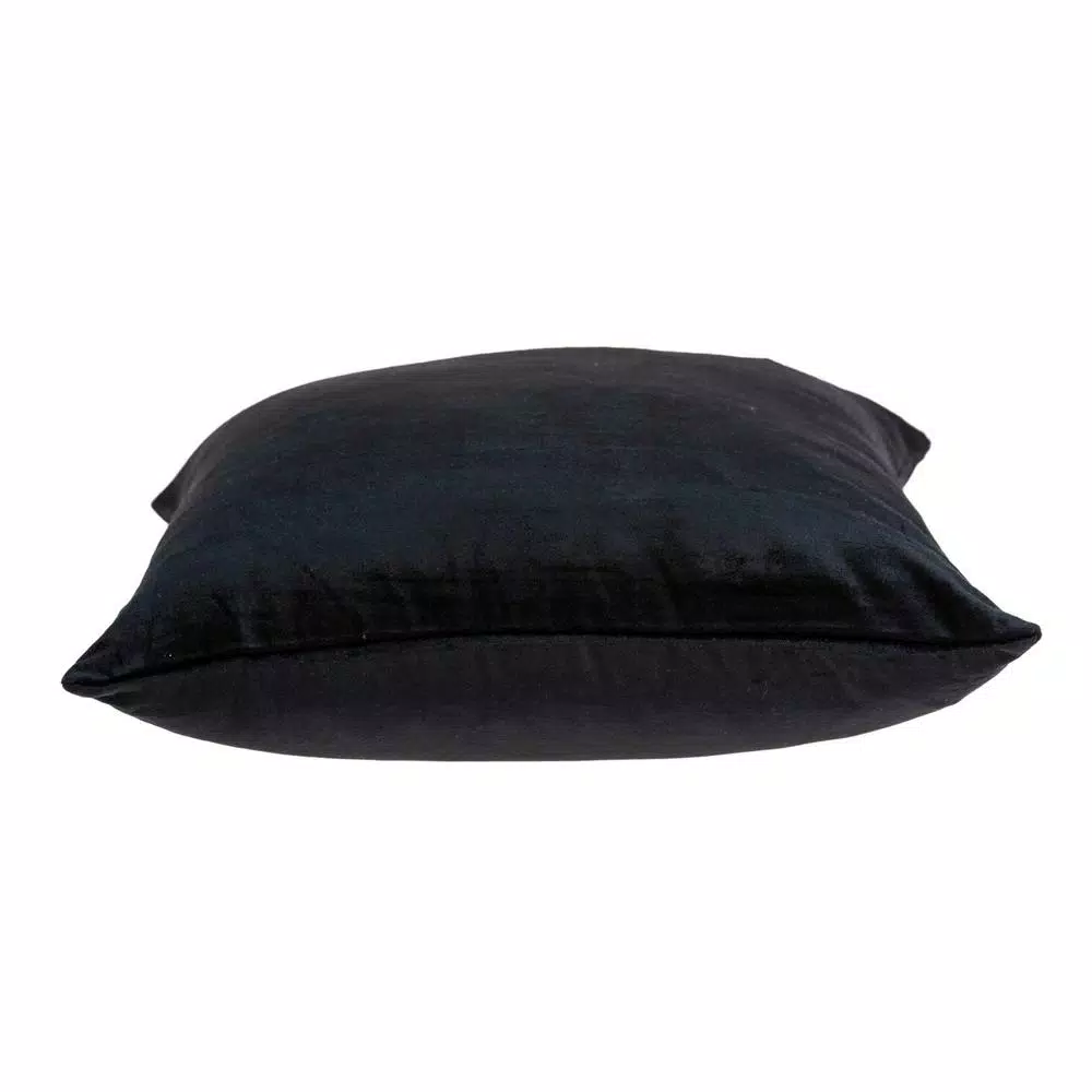 HomeRoots Jordan Transitional Black Solid Decorative Pillow Cover, 20 x 20 in.