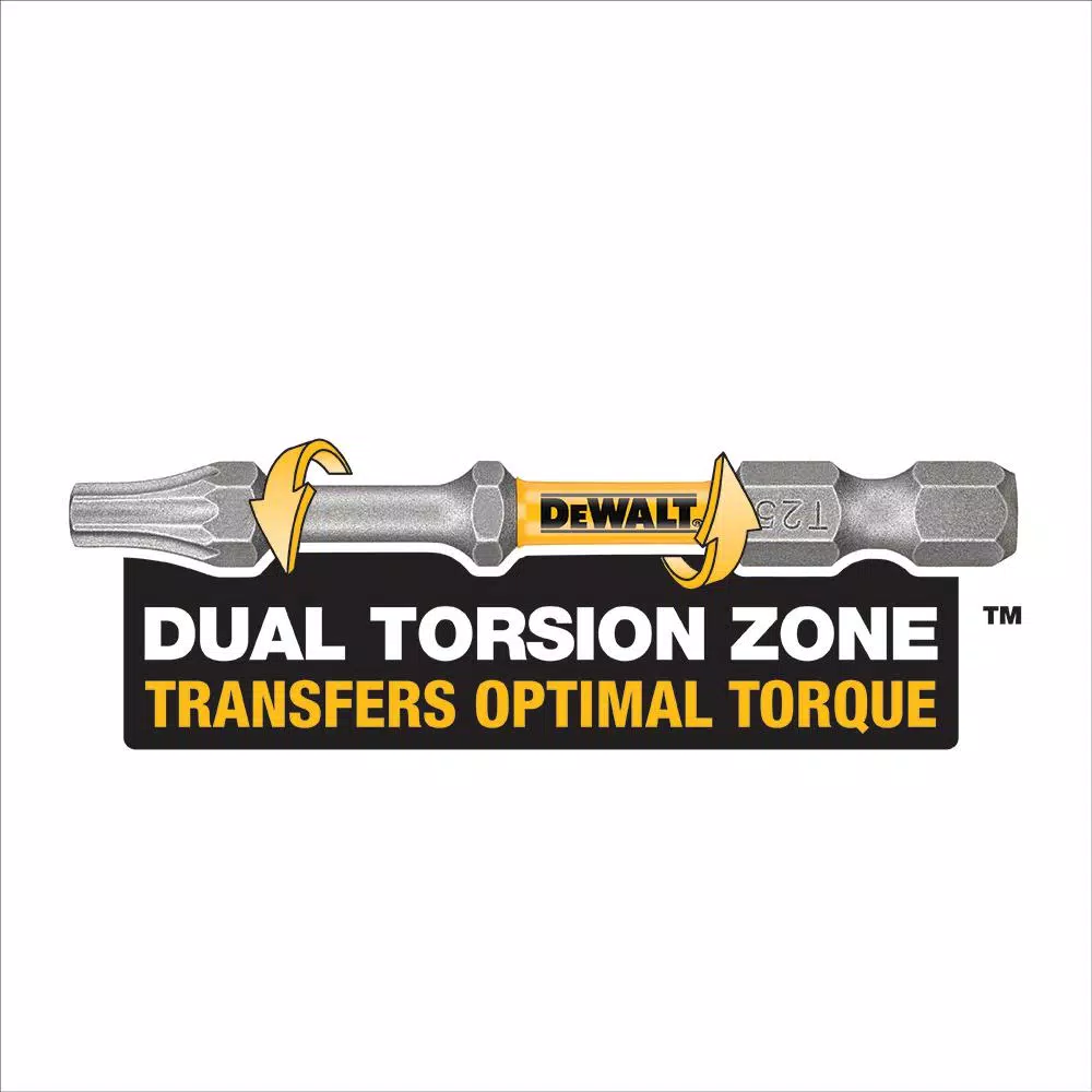 DEWALT MAX Impact Torx 15 Screwdriver Bits, 2-1/2 in., 2-Piece Set