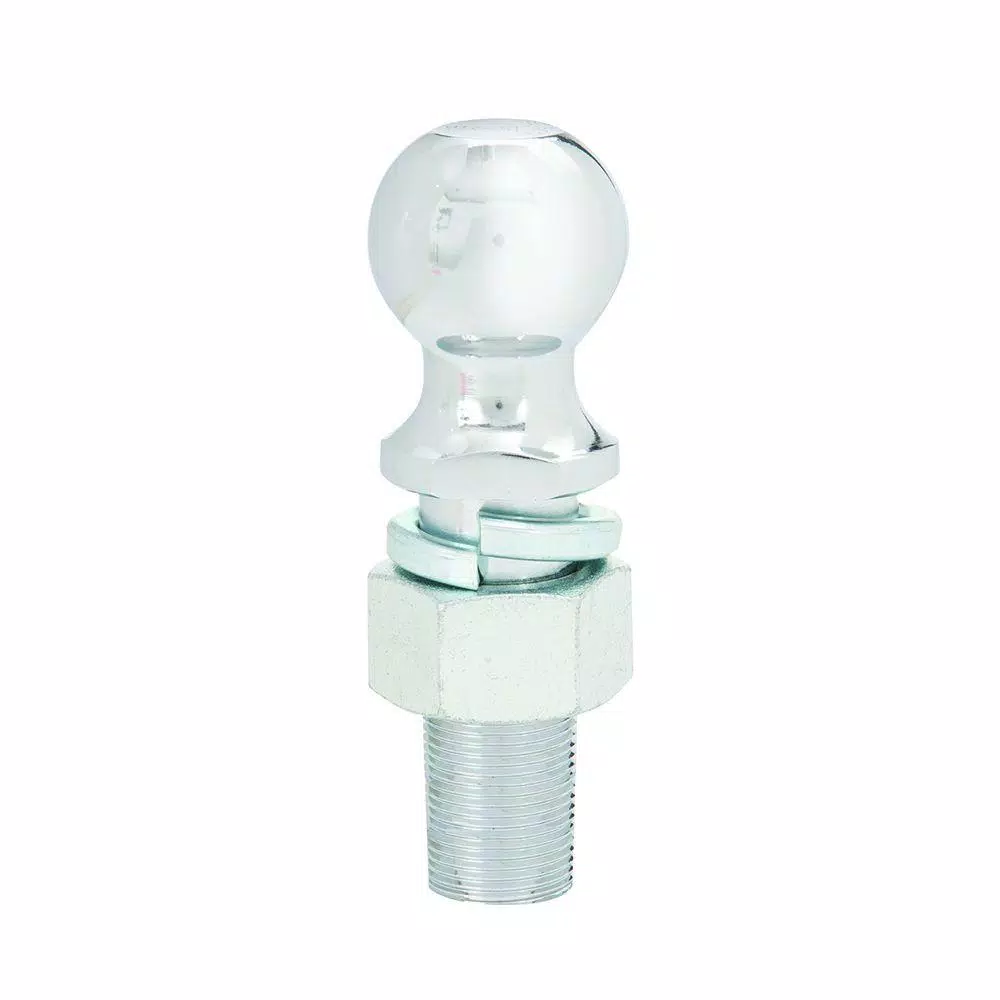 TowSmart 2 in. Chrome Hitch Ball, 10,000 lb. Capacity, 1.25 in. Shank Diameter