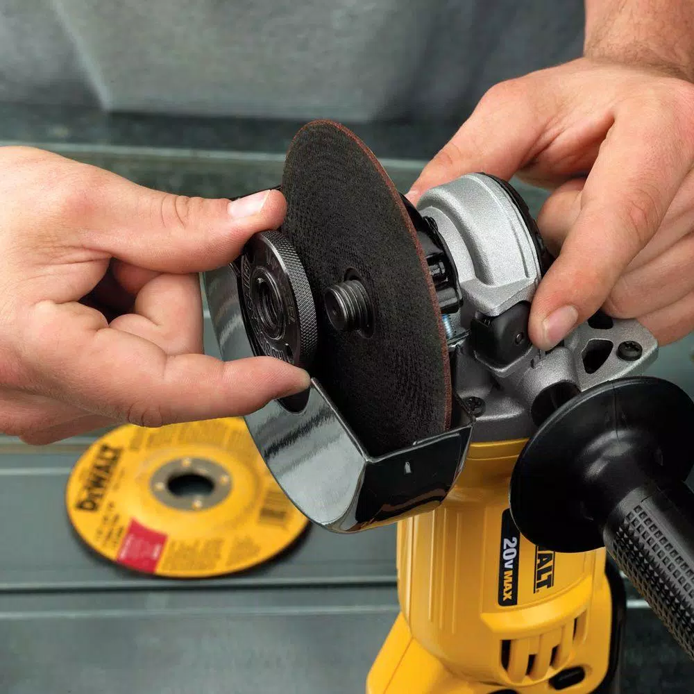 DEWALT 20V MAX Cordless 4.5-in. to 5-in. Angle Grinder Kit with (2) 5.0 Ah Batteries and Charger
