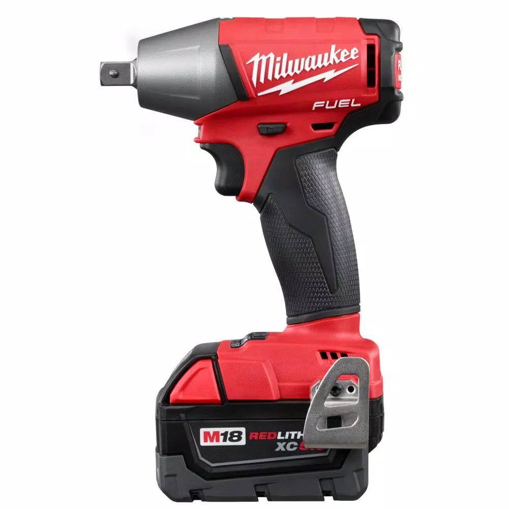 Milwaukee M18 FUEL 1/2 in. Compact Impact Wrench Kit with Two 5 Ah Batteries and Charger