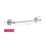 Delta Greenwich 18 in. Single Towel Bar in SpotShield Brushed Nickel thumbnail 2
