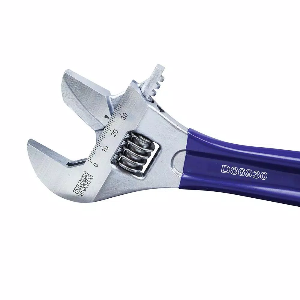 Klein Tools 10 in. Reversible Jaw 2-in-1 Adjustable and Pipe Wrench