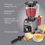 Hamilton Beach Professional 1800W Blender with 64 oz. Shatterproof Jar and 4 Program Settings thumbnail 6