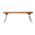 Sagaform Nature Solid Oak Bed Tray with Stainless Steel Folding Legs thumbnail 1