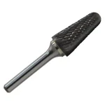 Drill America 3/4 in. x 1-1/2 in. Cone Solid Carbide Burr Rotary File Bit, 1/4 in. Shank thumbnail 1
