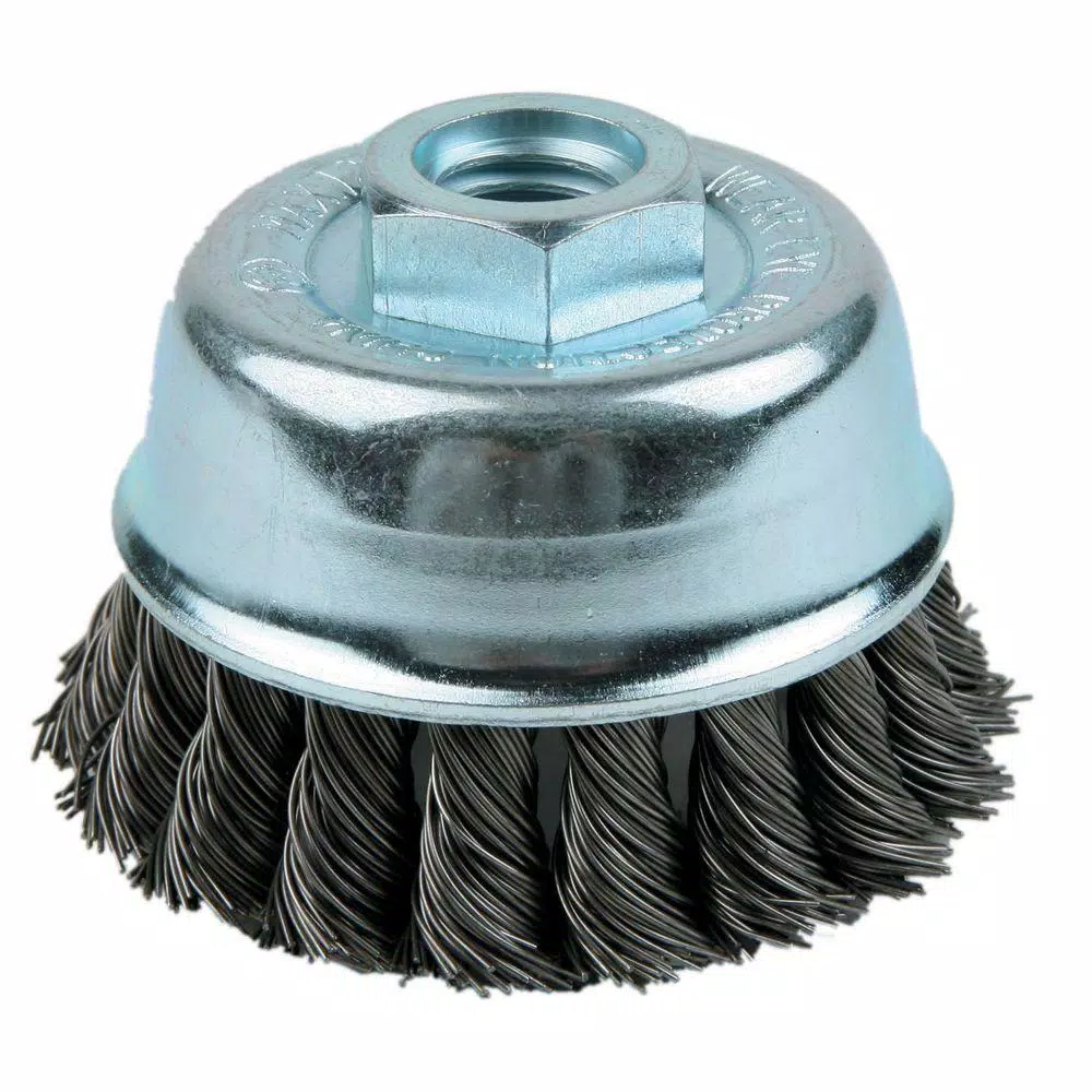 Lincoln Electric 3 in. Single Row Knotted Cup Brush for Grinders