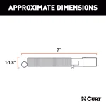 CURT 6-Way Round Trailer Connector Plug with Spring (Trailer Side) thumbnail 6
