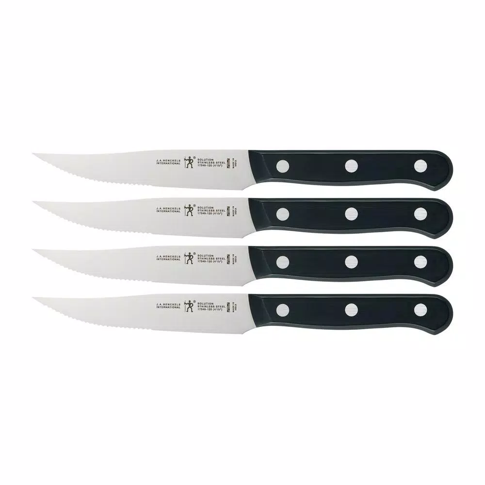 Henckels International Solution 15-Piece Knife Block Set with Hardwood Block