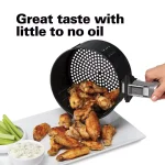 Hamilton Beach 2.5 L Digital Air Fryer, 1400W, 6 Preset Settings, Grey thumbnail 2