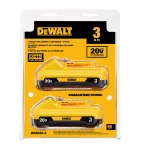 DEWALT 20V MAX Compact Lithium-Ion 3.0Ah Battery Pack, 4-Pack thumbnail 5