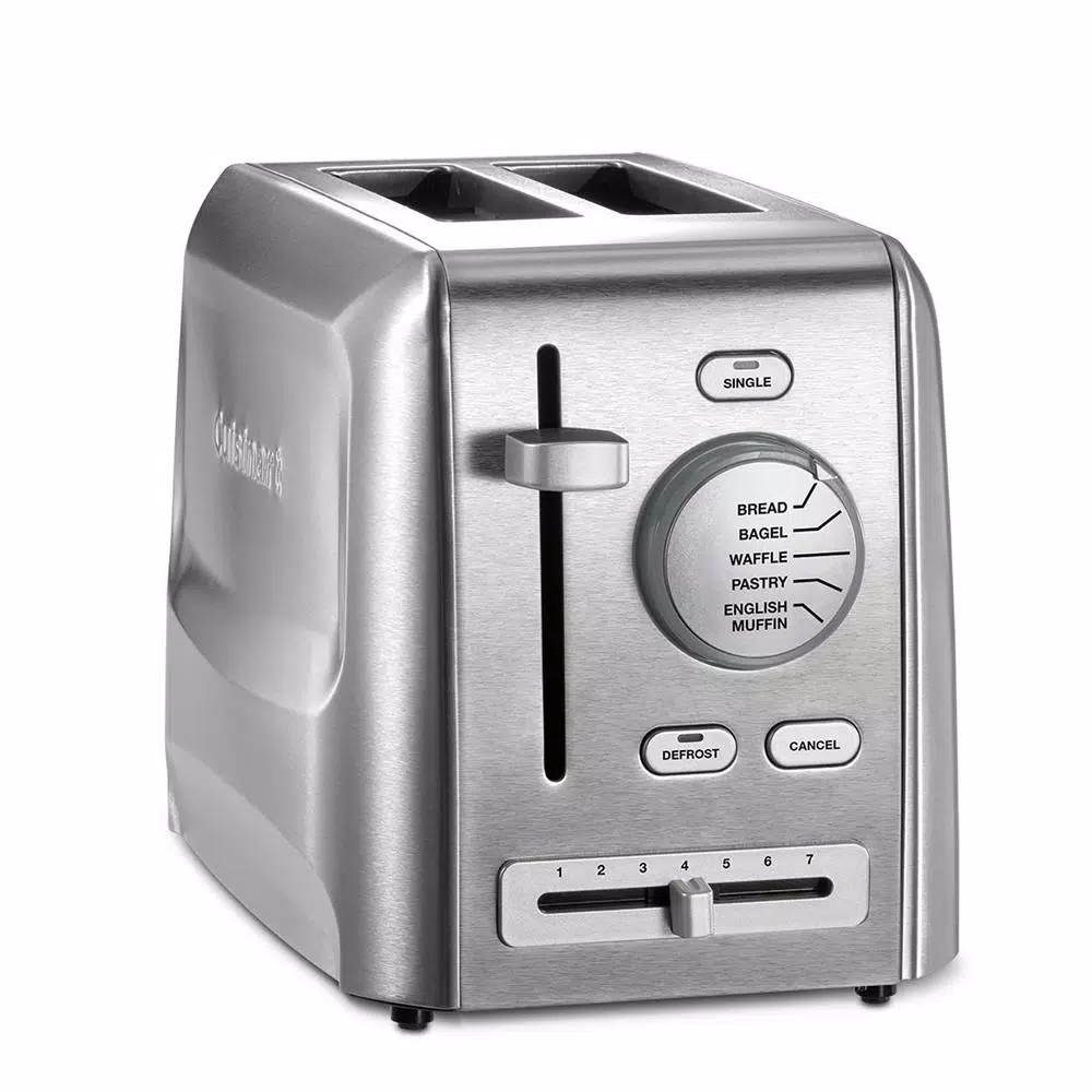 Cuisinart 2-Slice Stainless Steel Toaster with 7 Shade Settings and Crumb Tray