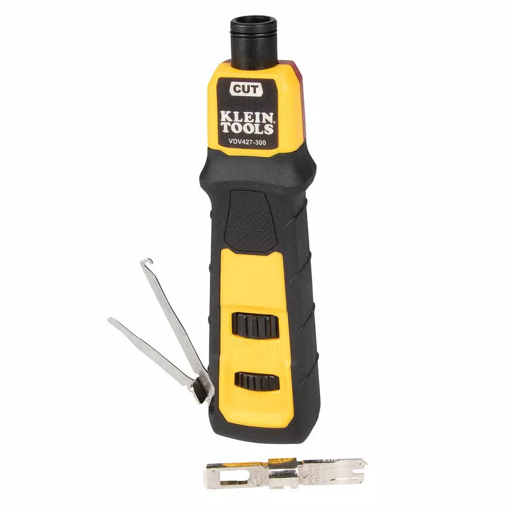 Klein Tools Impact Punch Down Tool with 66/110 MIM Precision Blade for CAT3, CAT5e, CAT6/6A
