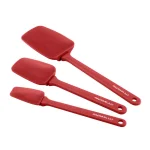 Rachael Ray Red Silicone Spoonula Set of 3 - Versatile Baking and Cooking Spatula Tools thumbnail 2