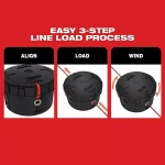 Milwaukee M18 FUEL QUIK-LOK Cordless String Trimmer Kit with (3) 8.0 Ah Batteries and Charger thumbnail 11