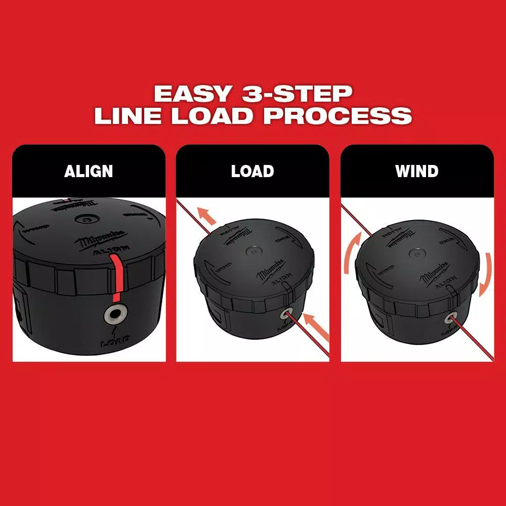Milwaukee M18 FUEL QUIK-LOK Cordless String Trimmer Kit with (3) 8.0 Ah Batteries and Charger
