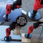 Boyel Living 5 Amp Corded 3/8 in. Power Drill Driver, Reversible with Lock-On Button, Red thumbnail 7