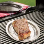 Nordic Ware 365 Grilling 7.875 in. Aluminum Sizzle and Serve Pan, Black and Stainless Steel thumbnail 2