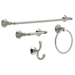 Delta Mandara 4-Piece Bath Hardware Set, SpotShield Brushed Nickel thumbnail 1