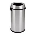 Step N' Sort 65 L Stainless Steel Commercial Open Top Trash Can with Carry Handle thumbnail 1