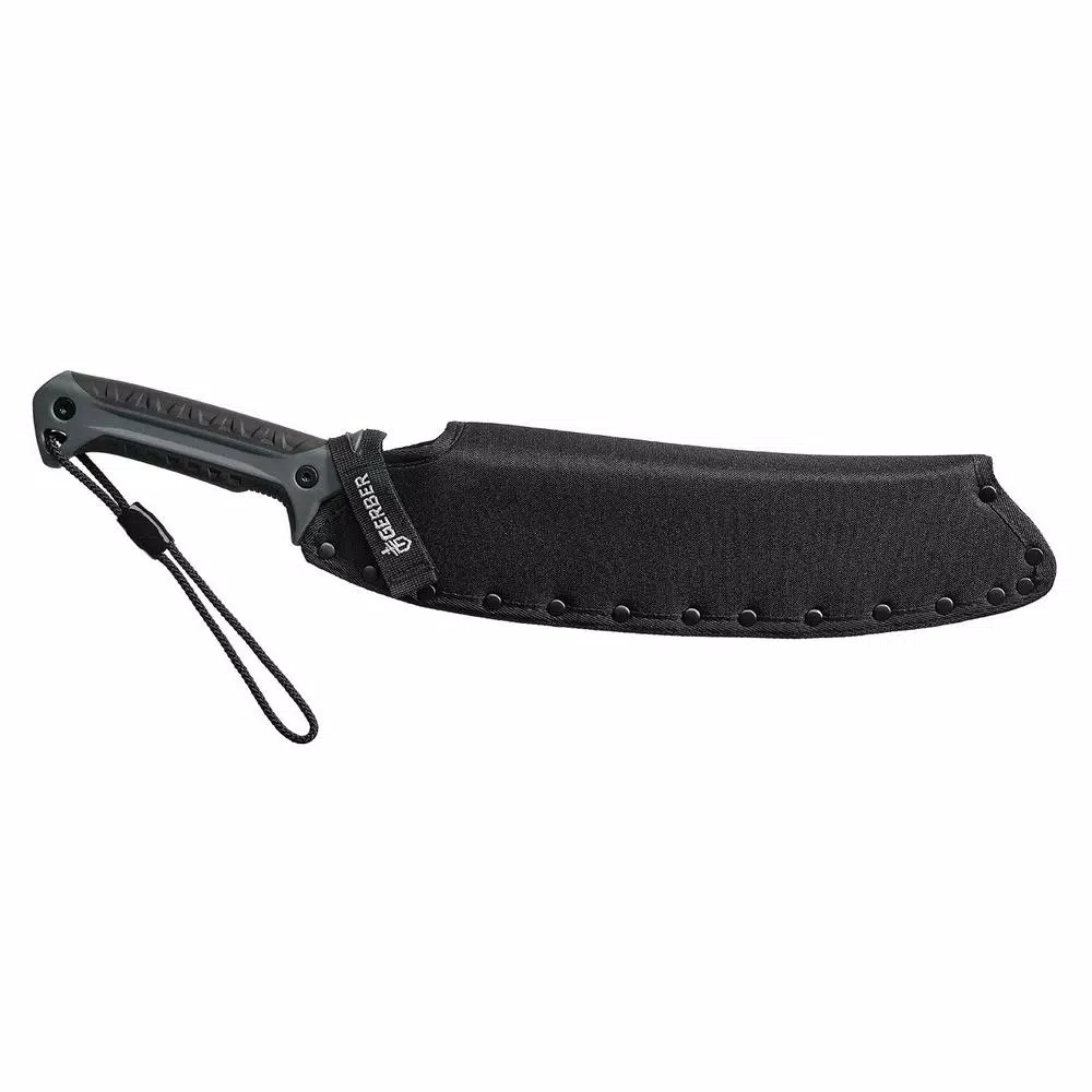 Gerber Broadcut 13.1 in. Stainless Steel Machete with Hook and Cut Notch