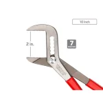 TEKTON 3-Piece Angle Nose Slip Joint Pliers Set, 5, 7, and 10 in. thumbnail 5
