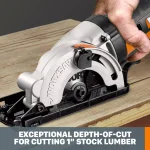 Worx POWER SHARE 20V Cordless 3-3/8 in. Compact Circular Saw Kit thumbnail 2