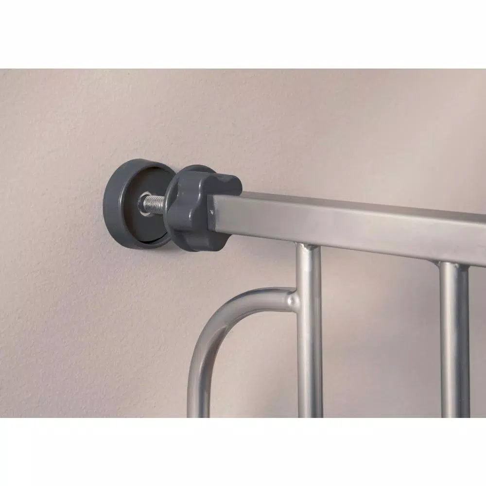 Regalo Easy Step Extra Tall 41 in. Platinum Metal Walk Through Baby Gate