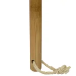 Home Basics Bliss 10 in. Angle Broom with Eco-Friendly Bamboo Handle and Nylon Bristles thumbnail 2