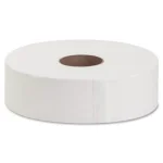 Genuine Joe White Fiber Jumbo Roll Bath Tissue 2-Ply, 100% Recycled Fiber (6 Rolls per Carton) thumbnail 2