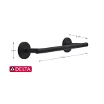 Delta Lyndall 9 in. Single Towel Bar, Matte Black thumbnail 4