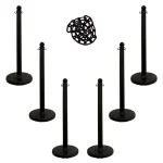 Mr. Chains Medium Duty Stanchion and Chain Kit, Black thumbnail 1